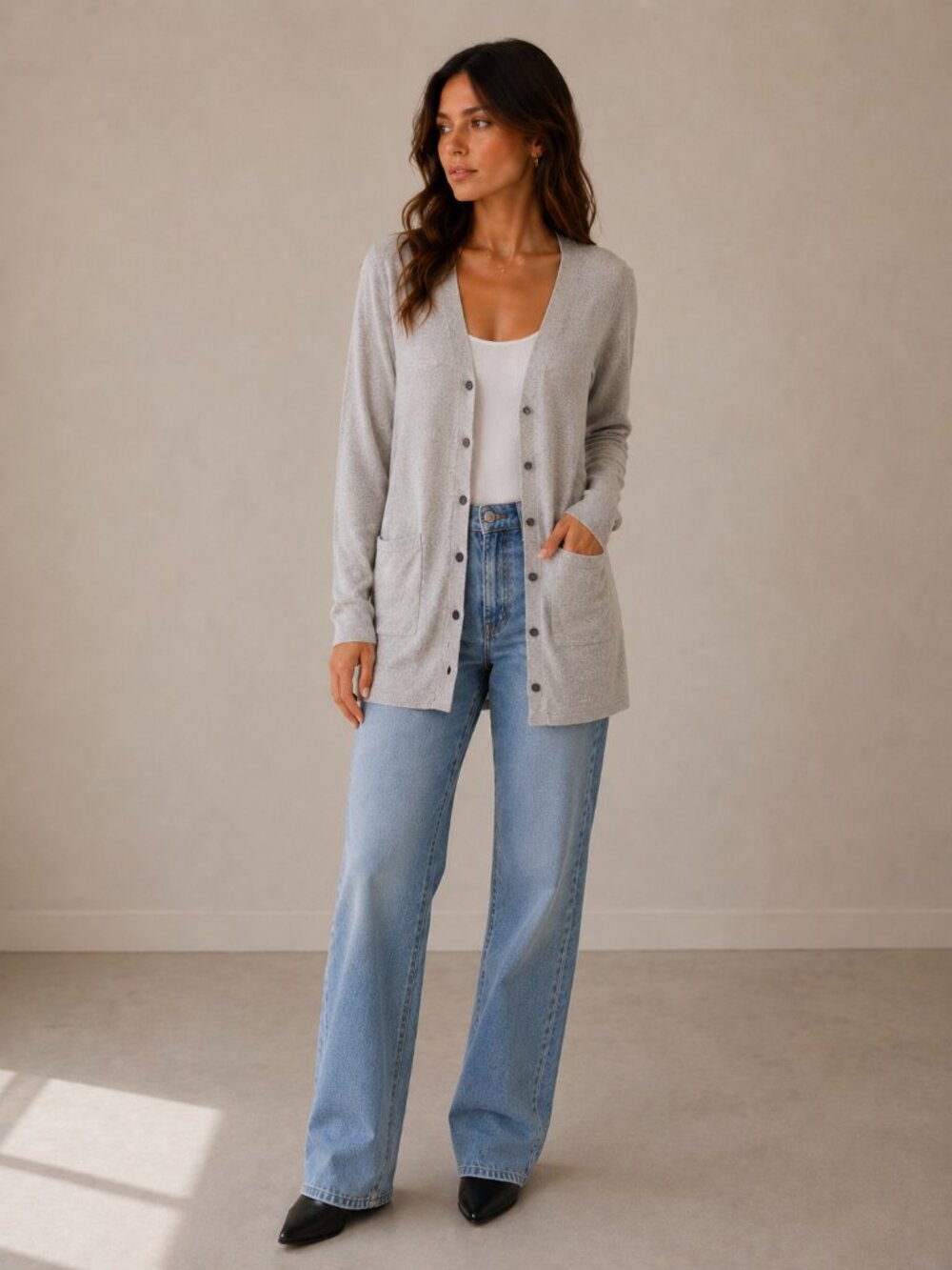Marc Cain Cashmere Cardigan Sweater Size N5 EU 42 US Large